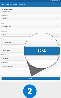 How to scan to Android